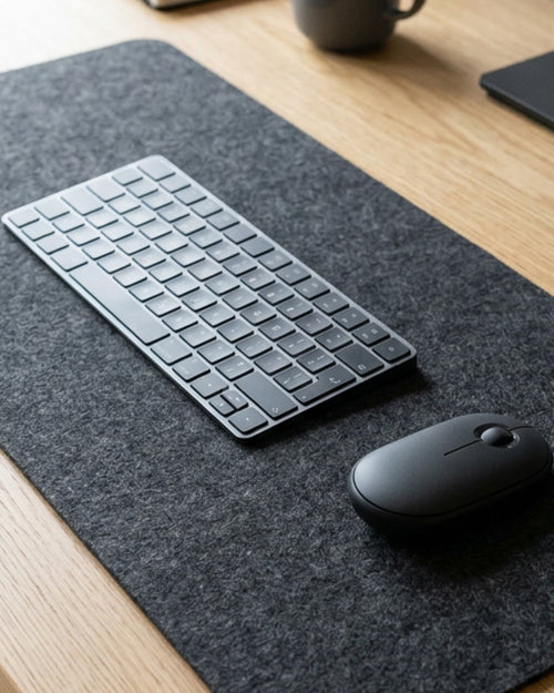 Soved Extended Felt Mouse Mat 80 x 30 cm Charcoal Gray - Lifestyle view